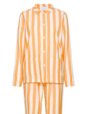 Uno Stripe Pyjamas Hvit Nufferton