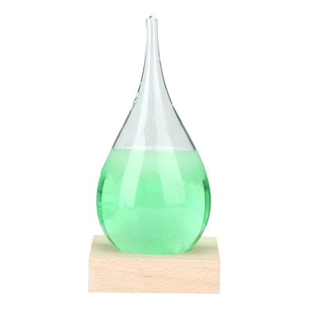 Innovativ droppform väderprognos Glasväderförutsägande flaska Heminredning Grön