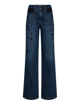 MOS MOSH Mmcolette Bouquet Jeans - Blue - 32 Long