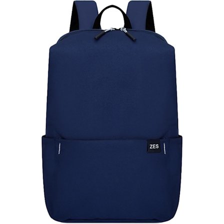 Ryggsäck, lätt och rymlig datorryggsäck för män och kvinnor, skolväska för tonåringar och studenter, mörkblå - 15L