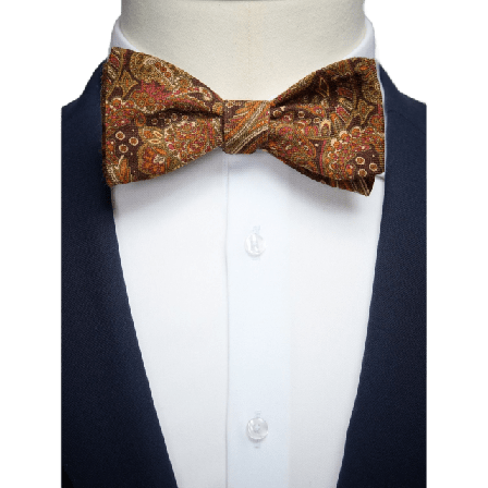 John Henric Bow Tie Wool Paisley Kostymtillbehör Herr Flerfärgad ONESIZE