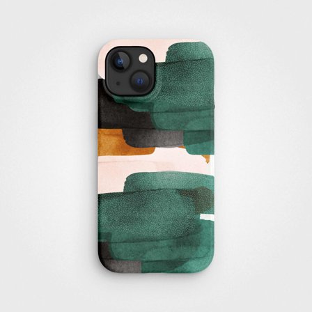 Miljövänligt mobilskal PLNTPRTCT Teal Blush, tillverkat med växter, iPhone 15