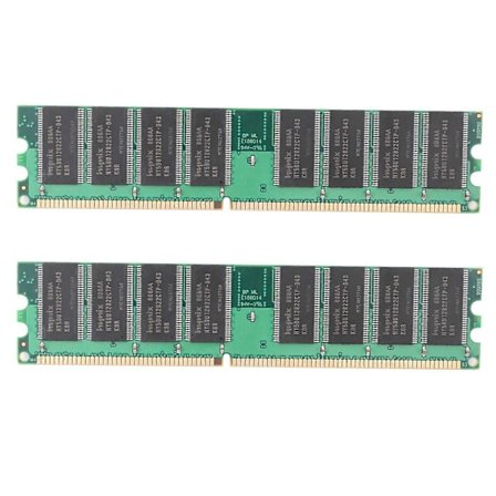 2X DDR 1GB PC Minne Ram DDR1 Stasjonær PC3200 400MHz 184 Pin Non-ECC Datamaskin Memoria Modul