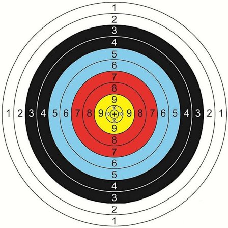 Jousiammuntataulu 30 kappaletta jousiammuntapahvia 40 x 40 cm