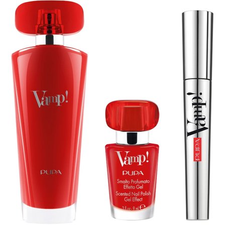 Pupa Kit Vamp Red Eau De Parfum 50 ml+Mascara 9ml+Smalto