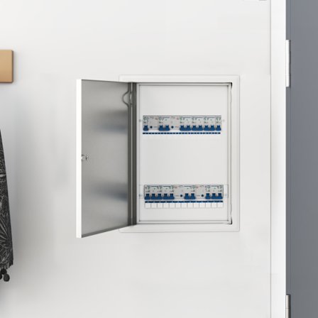 Åtkomstpanel Vit 43 x 33 x 3 cm Stål