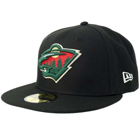New Era - Negro fitted Gorra - Minnesota Wild 59FIFTY Black/White Fitted @ Hatstore