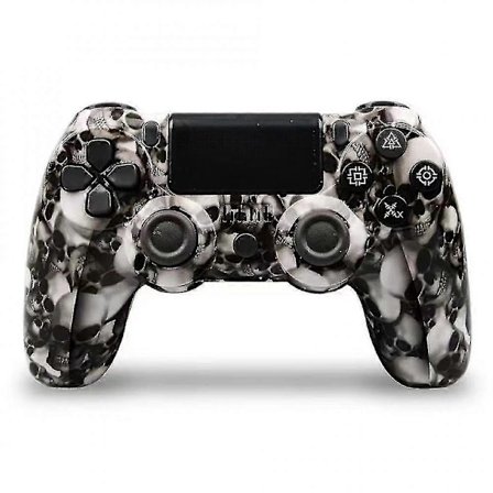 Dualshock langaton peliohjain yhteensopiva Ps4 / Slim / Pro -konsolin kanssa, Whiteskull
