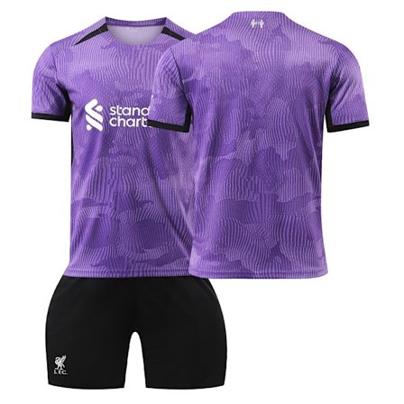 Liverpool 2nd Away Barnkit 2023-2024 - Utan nummer#S No number