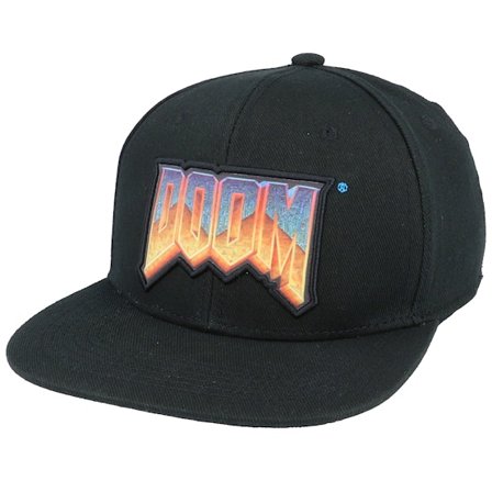 Difuzed - Preto snapback Boné - DOOM Logo Black Snapback @ Hatstore