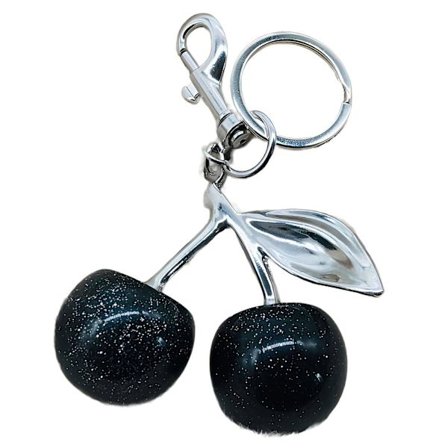 Doro Taskevedhæng til Håndtasker, Multifunktionelt Vedhæng Kirsebær Nøglering, Bilnøgler Pung Vedhæng til Håndtasker, Sølv