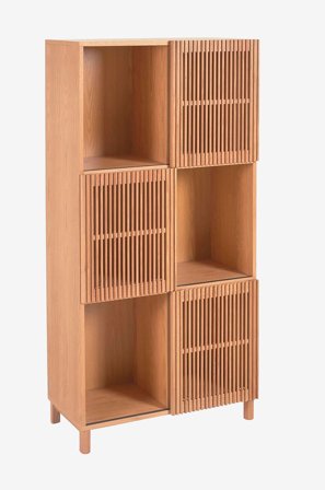 Kave Home - Hylly Beyla 100% FSC 84,3 x 170 cm - Ruskea - - Homeroom