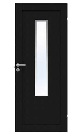Swedoor Unique GWA 01L 1120 Innerdörr svart ek 825x2040 mm, Dörrar