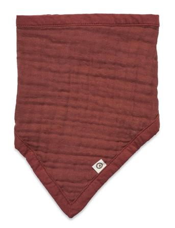 Muslin Bib Baby & Maternity Care & Hygiene Dry Bibs Röd Müsli By Green Cotton