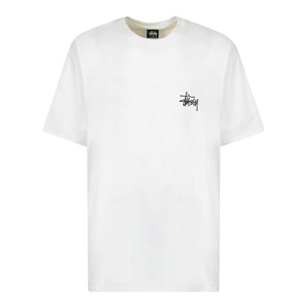 Stüssy, Basic TEE Biały, Mężczyzna, Rozmiar: M