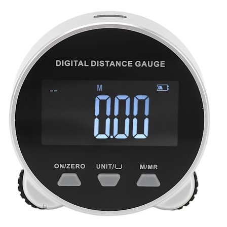Digital Avstandsmåler 0-199,999 Meter / 0-656,2 Fot, Oppladbar Digital Målebånd, LCD-Skjerm, Lang Avstand Rullende Elektronisk Måling Til