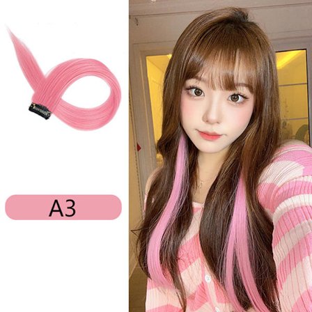 60 cm hårforlengelsesklemme i hårstykke Langt rett hengende øre