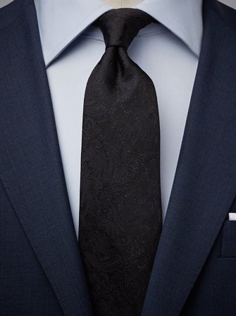 John Henric Men's Black Tie Formal Size 8