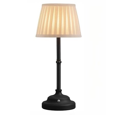 Trådlös LED-bordslampa med tygskärm och uppladdningsbart batteri för sovrum_TF_TF