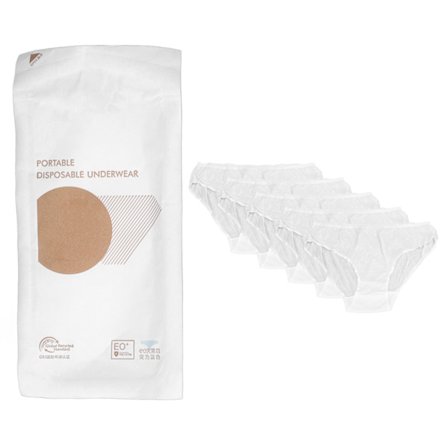 5 st Kvinnor Engångsunderkläder Is Silke Bekväma Engångstrosor för Kvinnor Graviditet Is Silke Kvinnor XL