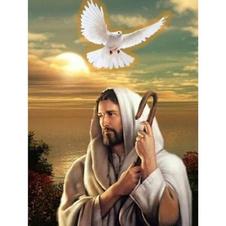 Frelser Jesus 5D Diamantmaleri 30X40CM (Stil 5)