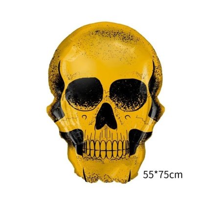 Iso kallo mies alumiini folio ilmapallot kuoleman pallot luuranko halloween koristeet