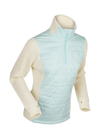 Half Zip Comfy Wmn Blue Daehlie
