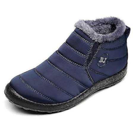 Miesten kevyet talvikengät, lumikengät, vedenpitävät talvikengät, pluskoko 47, unisex-slip-on nilkkurit, sininen.