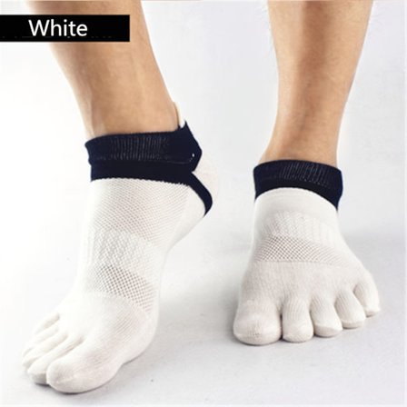 Ankelsockor med fem tår, andningsbar komfort, sportstrumpor för löpning, cykling [DB]
