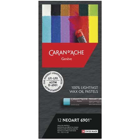 Caran d'Ache Neoart 6901 wax en oliepastel 12-set