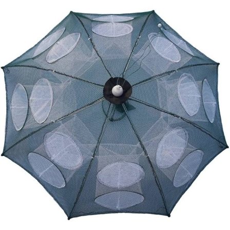 IC Fisknätfelle Bærbar Foldbar Foldbar Krabbenett Støp Dip Age Fiske Reker Langostino Burfeller Mesh Automatisk