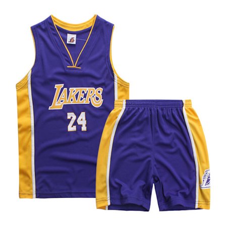 Kobe Bryant No.24 Basketball Jersey Set Lakers Uniform For Kids Tenåringer W y