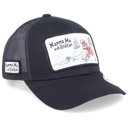 Mamma Mu & Kråkan - Svart trucker Caps - Kids Vinterlek Black Trucker @ Hatstore