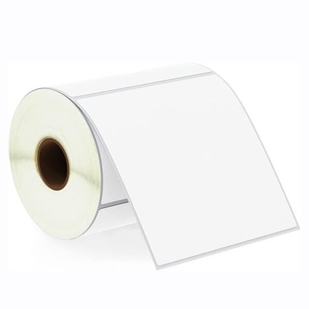 Etikettrulle för termoskrivare 100 x 100 mm – 500 etiketter per rulle
