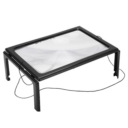 A4 LED-suurennuslasi jalustalla kotiin lukemista varten