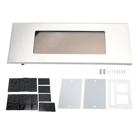 2024 Solcelle Adresse Skilt Hvit Lys Jevn Lysstyrke Anti Blend Vanntett Solcelle Husnummer Lys for Hjem Hage Terrasse Gård