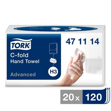 TORK Pappershandduk Advanced H3 2-lag vit 2400/fp - Lyreco - Städ och hygien - Toalettpapper och torkpapper - Pappershanddukar
