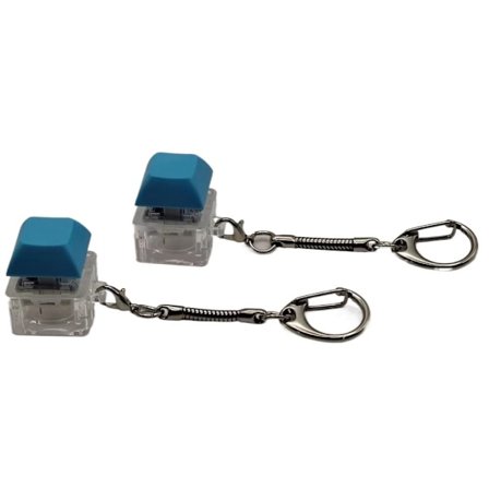 Keyboard Clicker med LED-lys Tastatur Fidget Toys LYS BLÅ