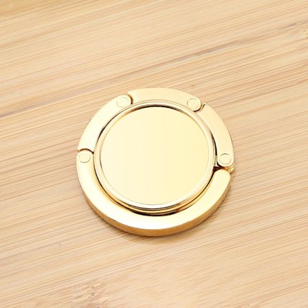 Hopfällbar väska i metall, guld