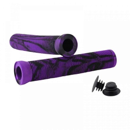 2 stk. Cykelstyrgreb Cykelstyrgreb Blødt gummihåndtag til mountainbikes Cykelstyrgreb BMX-udskiftning - farve: sort lilla