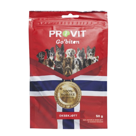 PROVIT - Go ́biten frysetørket oksekjøtt 50 g - Hund - Hundegodbiter & tyggebein - Belønningsgodbiter for hund - ZOO.no