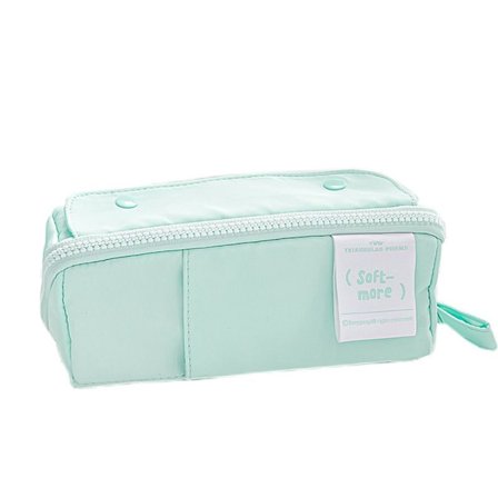 Lynlås blyanttaske brevpapiretui GRØN