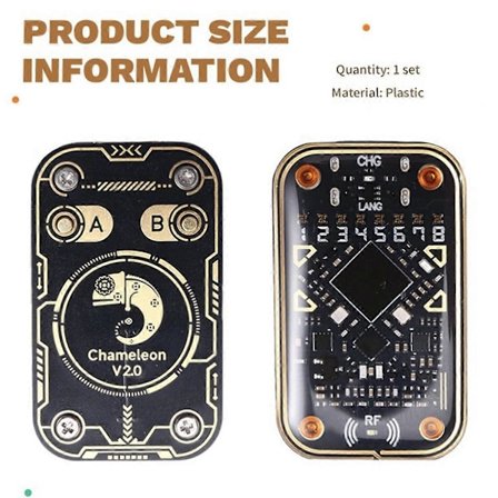 Chameleon Ultra V2.0 RFID Smart Chip Leser Smartkort Emulator+2XCUID/UID Kort 125K 13.56M Kort Dekoder
