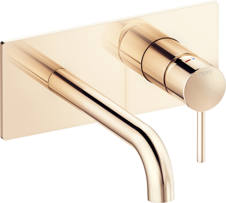 Mora INXX II 275210.60 Täckplatta utvändig, inkl. pip, vred och täckplatta Polerad mässing, Badrum