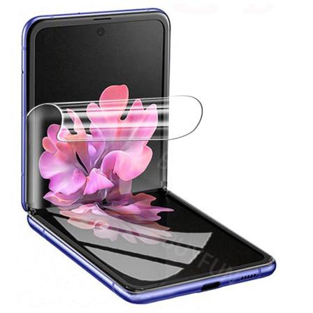 3-pack Galaxy Z Flip - Skärmskydd 3 In 1 Hydrogel Fram- & Baksid Transparent/genomskinlig