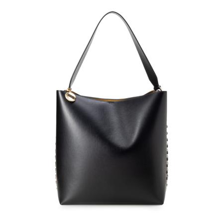 Stella McCartney, Shoulder Bags Zwart, Dames, Maat:ONE Size,Zilver