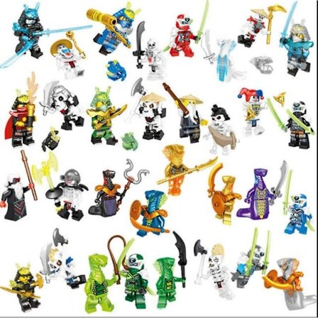 Ninjago Mini Figurer Kai Jay Sensei Wu Mester Passer Lego Byggeklodser Legetøj
