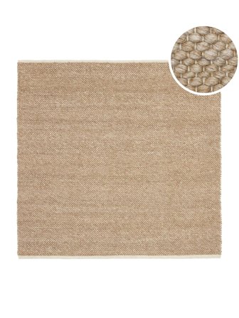 Umea 250X250 Large Light Brown Square Rug