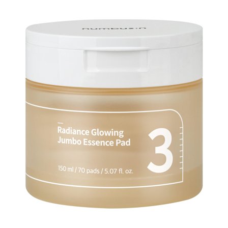 NUMBUZIN - Viso No.3 Radiance Glowing Jumbo Essence Pad - Tonico viso,Crema viso giorno illuminante