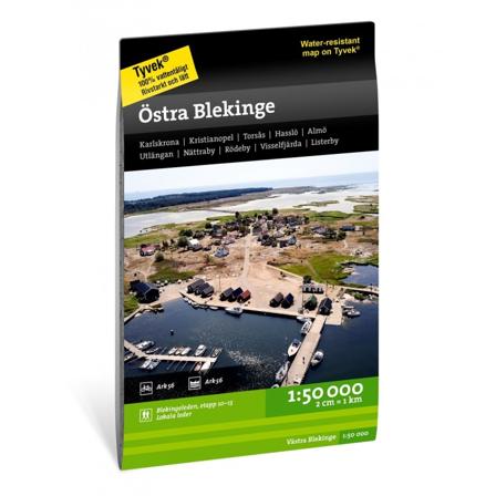 Calazo förlag Blekinge - Östra 1:50.000 literature Black OneSize